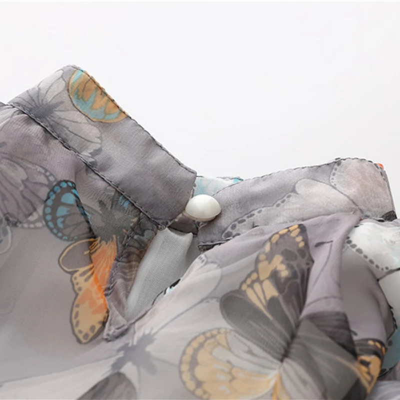 Блузки и рубашки с принтом бабочки для девочек коллекция 2018 года летняя модная