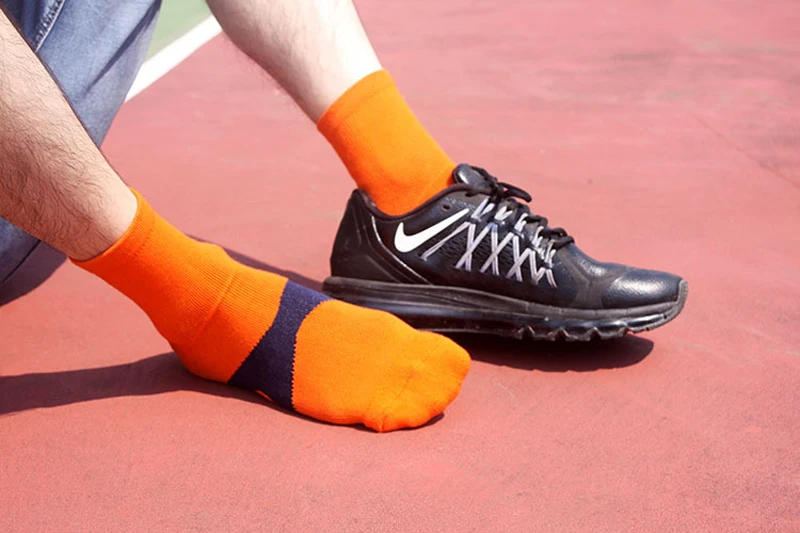 3 пар/лот Новинка Для мужчин Хлопковые носки модные хип-хоп красочные синий