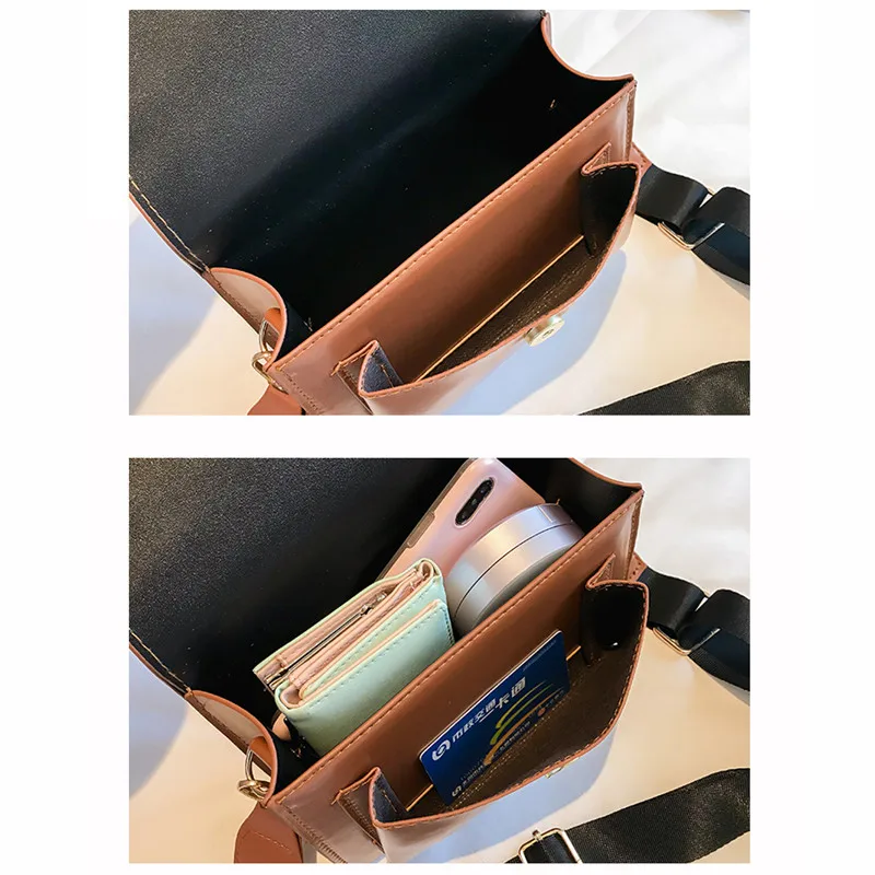 

Jiessie&Angela New High Quality Women Small Messenger Bags Vintage Leather Crossbody Bag Women Shoulder Purse bolsa feminina