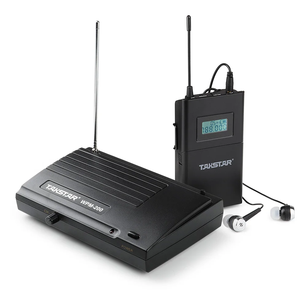 Takstar WPM 200 в ухо этап UHF беспроводной монитор системы для студийной записи/на сцене