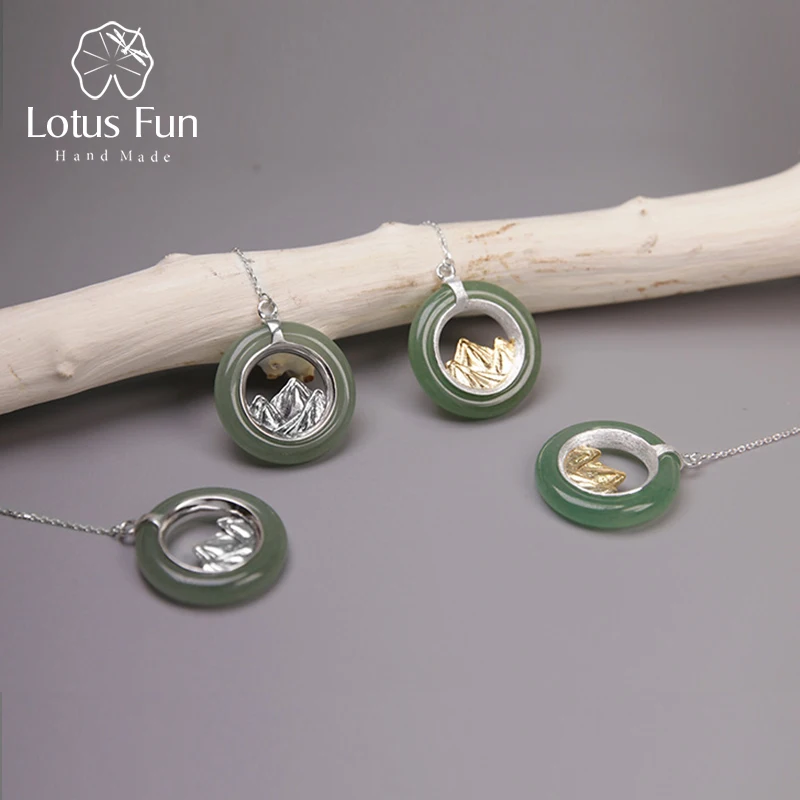 Lotus Fun реальные 925 серебро ручной работы Ювелирные украшения классический