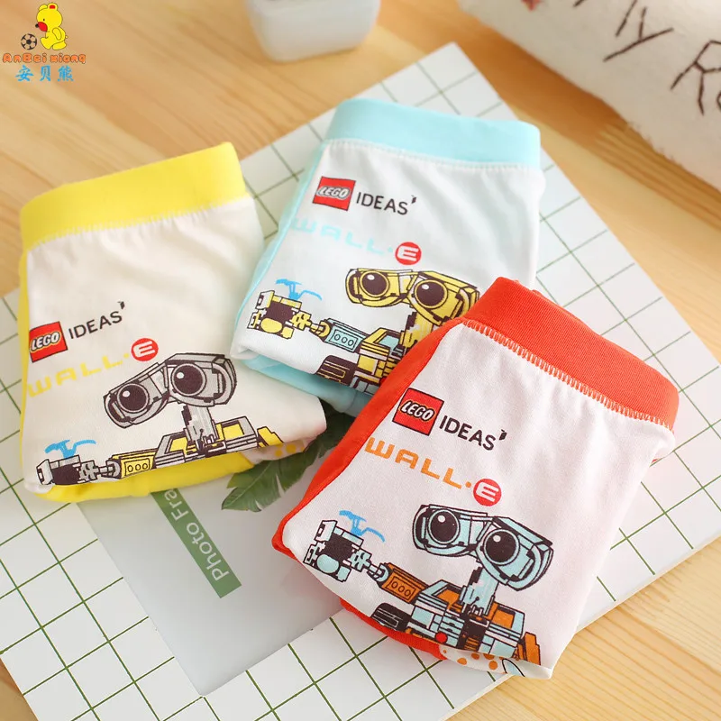 2019 детское нижнее белье трусы из органического хлопка для мальчиков с рисунком