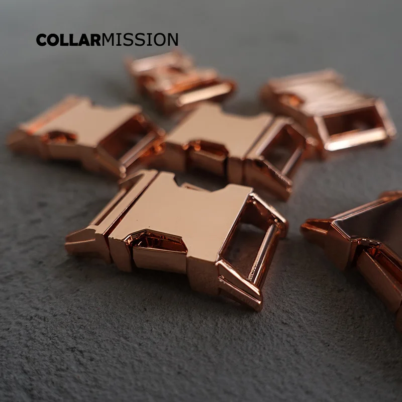 

50pcs/lot 15mm Metal Plated Quick Release Buckles For Luggage Outdoor Backpack Webbing Cat Dog Collar-Strap DIY Accessory CK15M