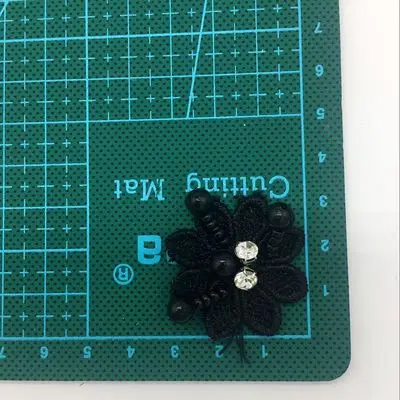 6 Розовый белый цветок жемчуг пришить патч для одежды свадебное платье кружева с бусинами аппликации для свитера носки DIY аксессуары - Цвет: 6