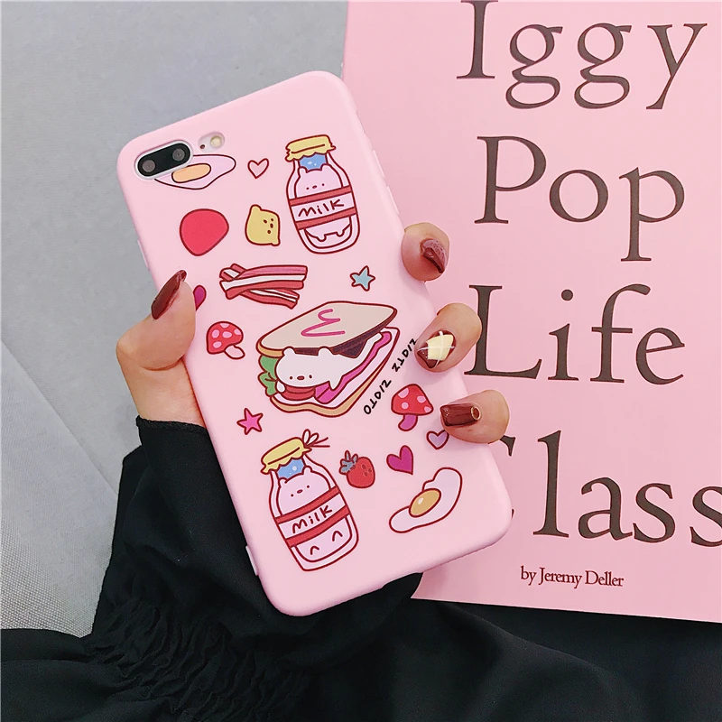 Корейский чехол для iphone X, XR, XS, Max, 6, 6 S, 7, 8 Plus, милый, карамельный цвет, мягкий чехол для телефона - Цвет: 4