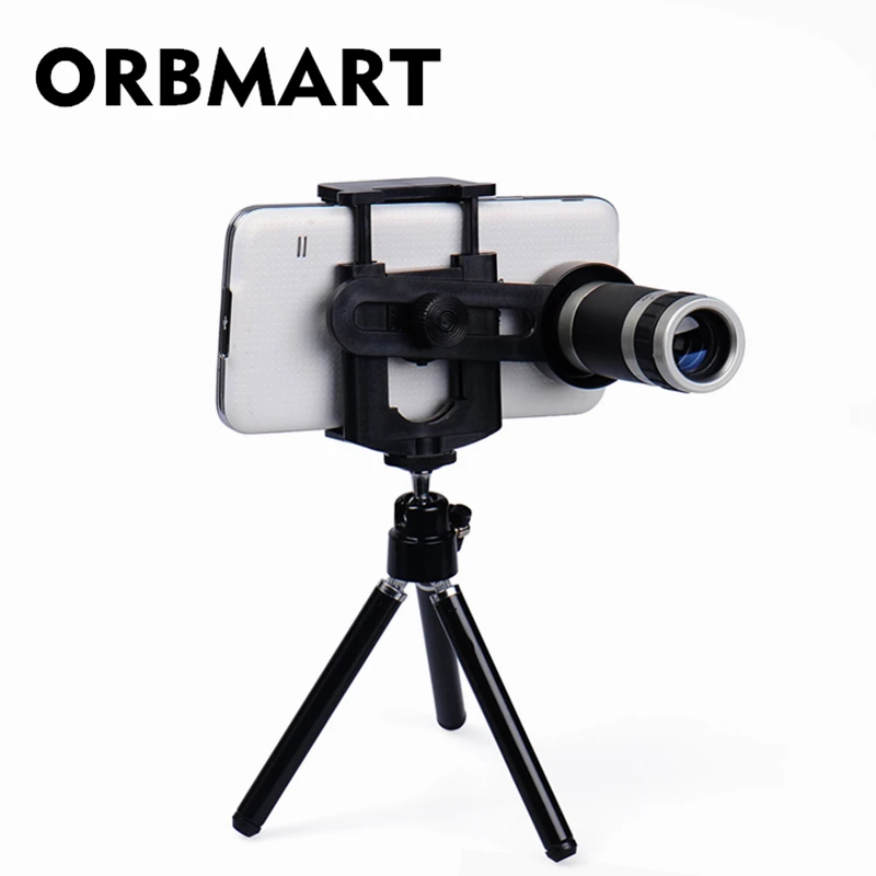 Телескоп с зумом ORBMART 8X фотообъектив мини штативом держатель для iPhone мобильный