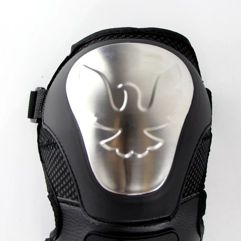 4pcs/set Stainless Steel Motocross Equipment Knee Protective Gear Motorcycle Elbow &amp Pads Guards Outdoor Riding Protection | Автомобили