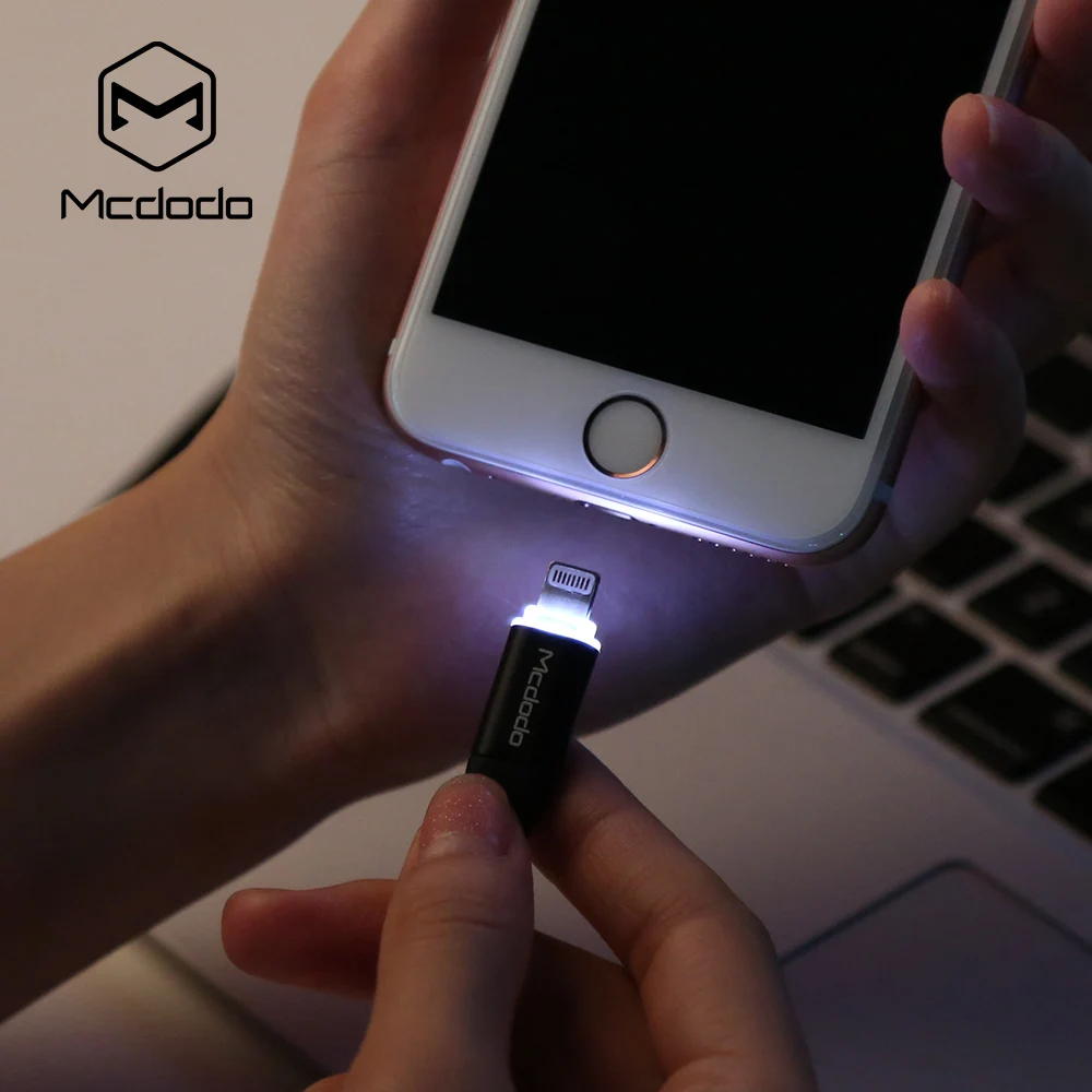Mcdodo firefly серии lightning кабель для передачи данных со светодиодной 2.1a 1 m iphone6 6s 5S|data