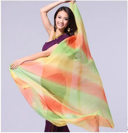 Женская Фата для танца живота из искусственного шелка 2 5*1 м|veil dress|fabric knitfabric staples |