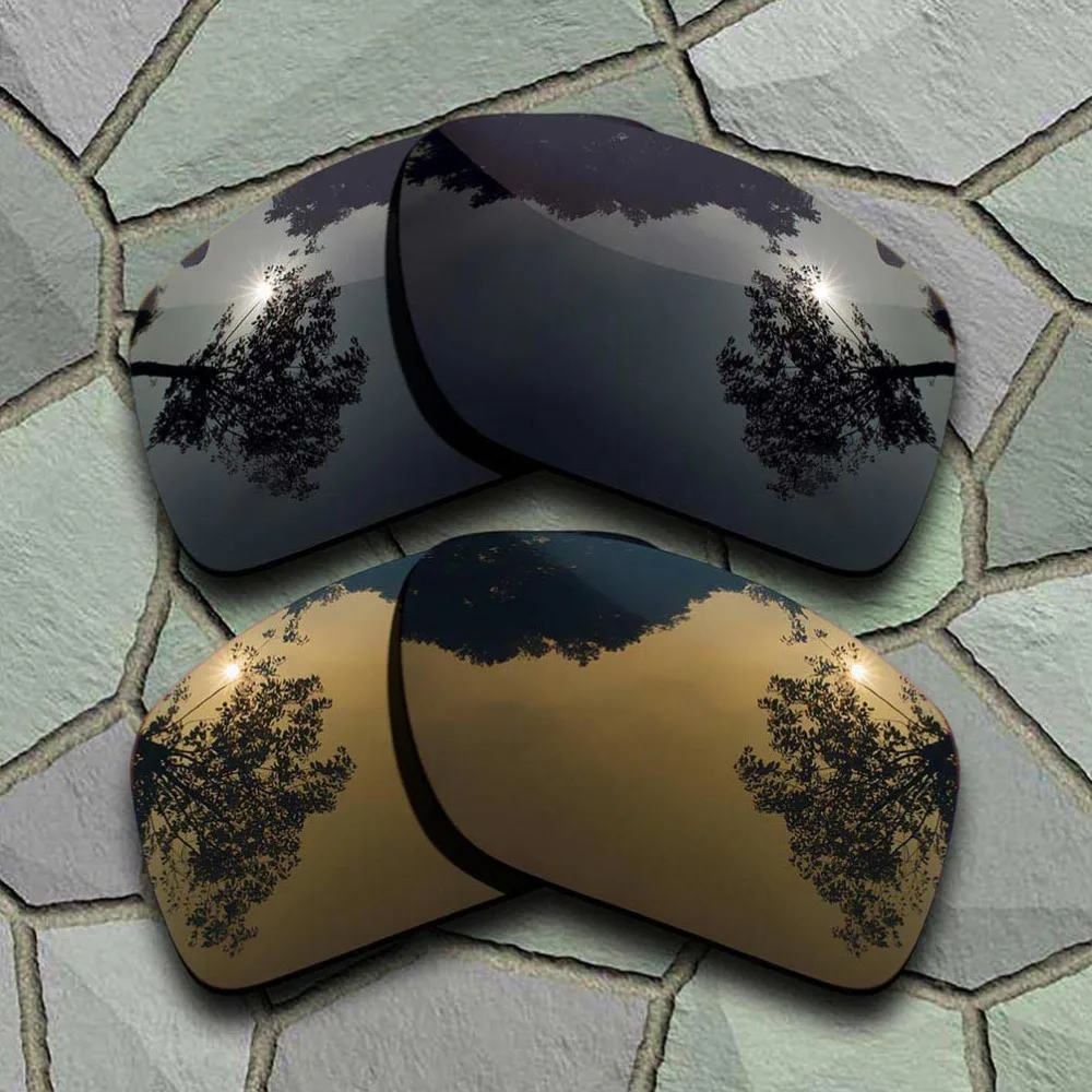 Grey Black&Bronze Copper Sunglasses Polarized Replacement Lenses for Oakley Big Taco
