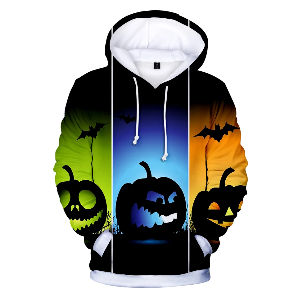 

3D Halloween Funny printing Pattern Women Men High Quality Hoodies Long Sleeve Tops Kpop Hip Hop personality Fashion Tops
