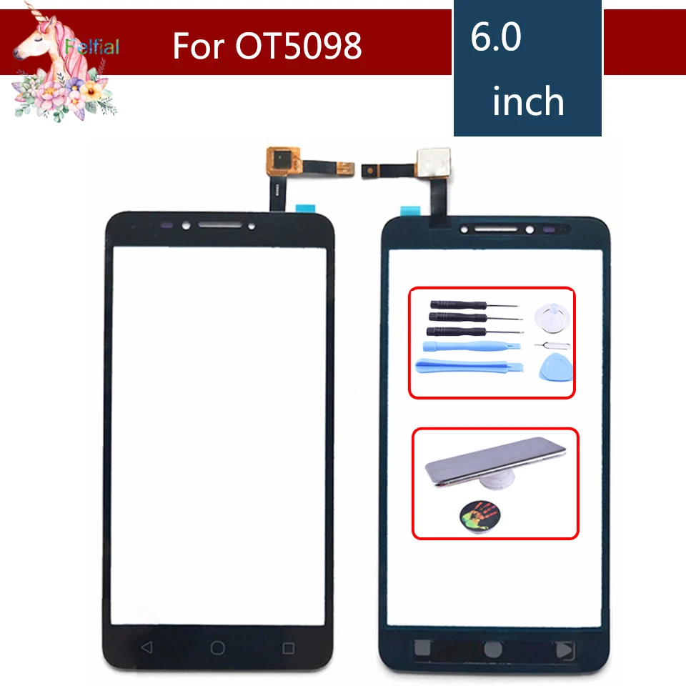 10 шт./лот для Alcatel One Touch Pixi 4 6 0 OT5098 5098 5098O сенсорный экран дигитайзер Датчик внешняя