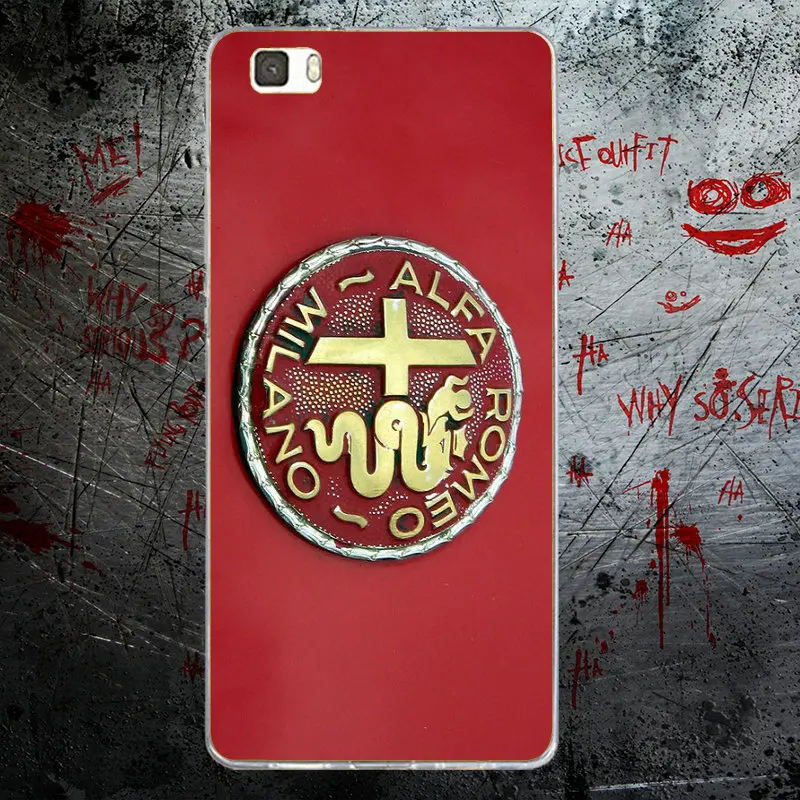 Silicone for Huawei P8 P9 P10 P20 Mate 10 Pro Y5 Y6 II Y7 Honor 6X 7X 9 Lite Soft TPU Phone Cases Hot Super Car Alfa Romeo Logo | Мобильные