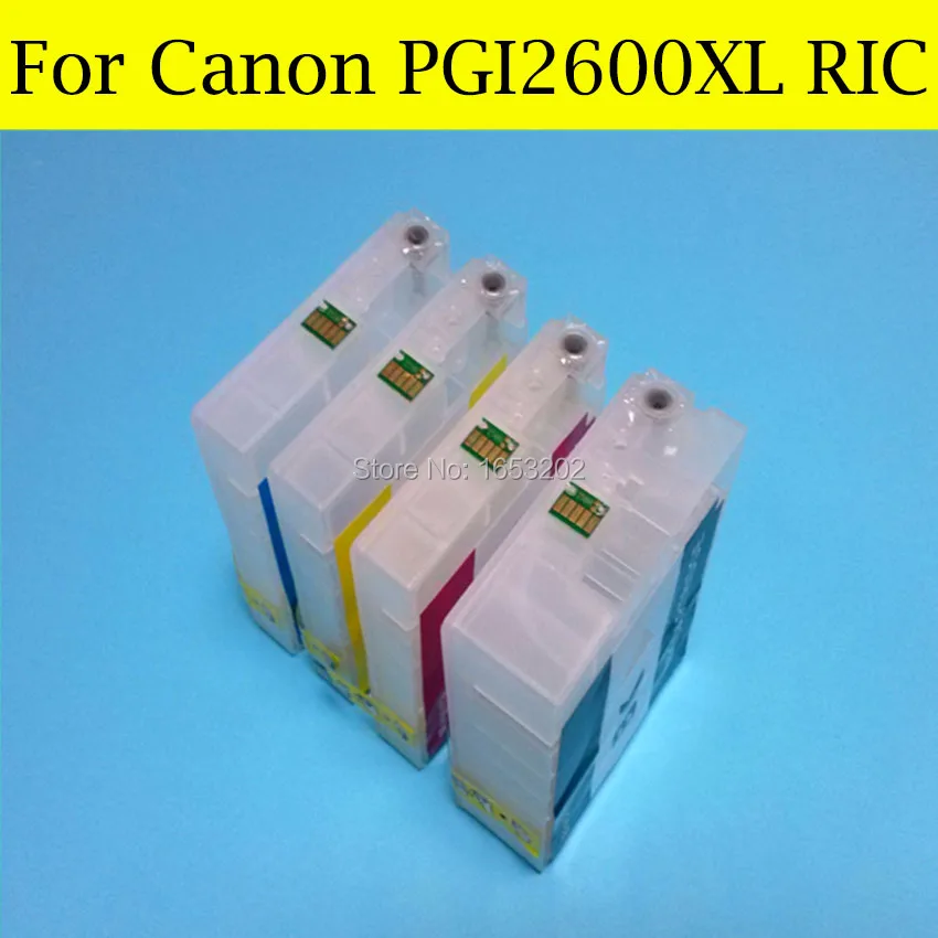 4 PCS/Lot Refillable Ink Cartridge For CANON PGI2600XL Canon MAXIFY MB5060 MB5360 Printer | Компьютеры и офис