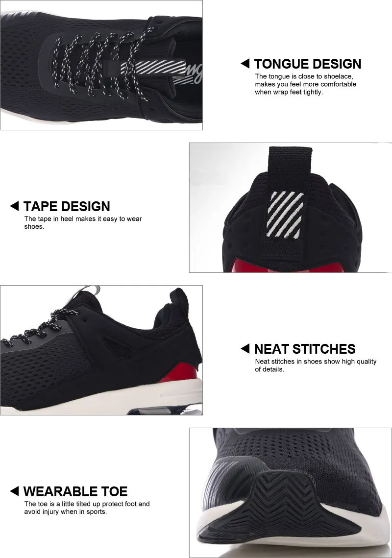 Li-Ning/Мужская обувь на воздушной подушке; дышащие кроссовки для отдыха; спортивная обувь с подкладкой; GLKM093 YXB090