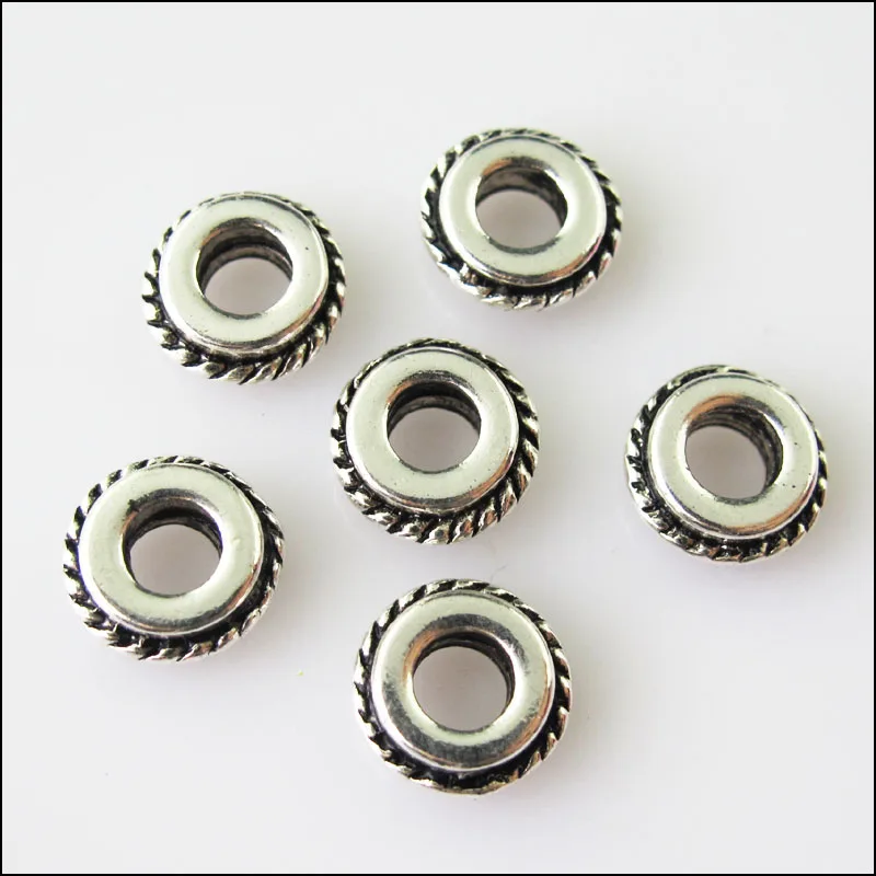 Бусины разделители для браслетов из тибетского серебра 30 шт. 9 5 мм|Бусины| |