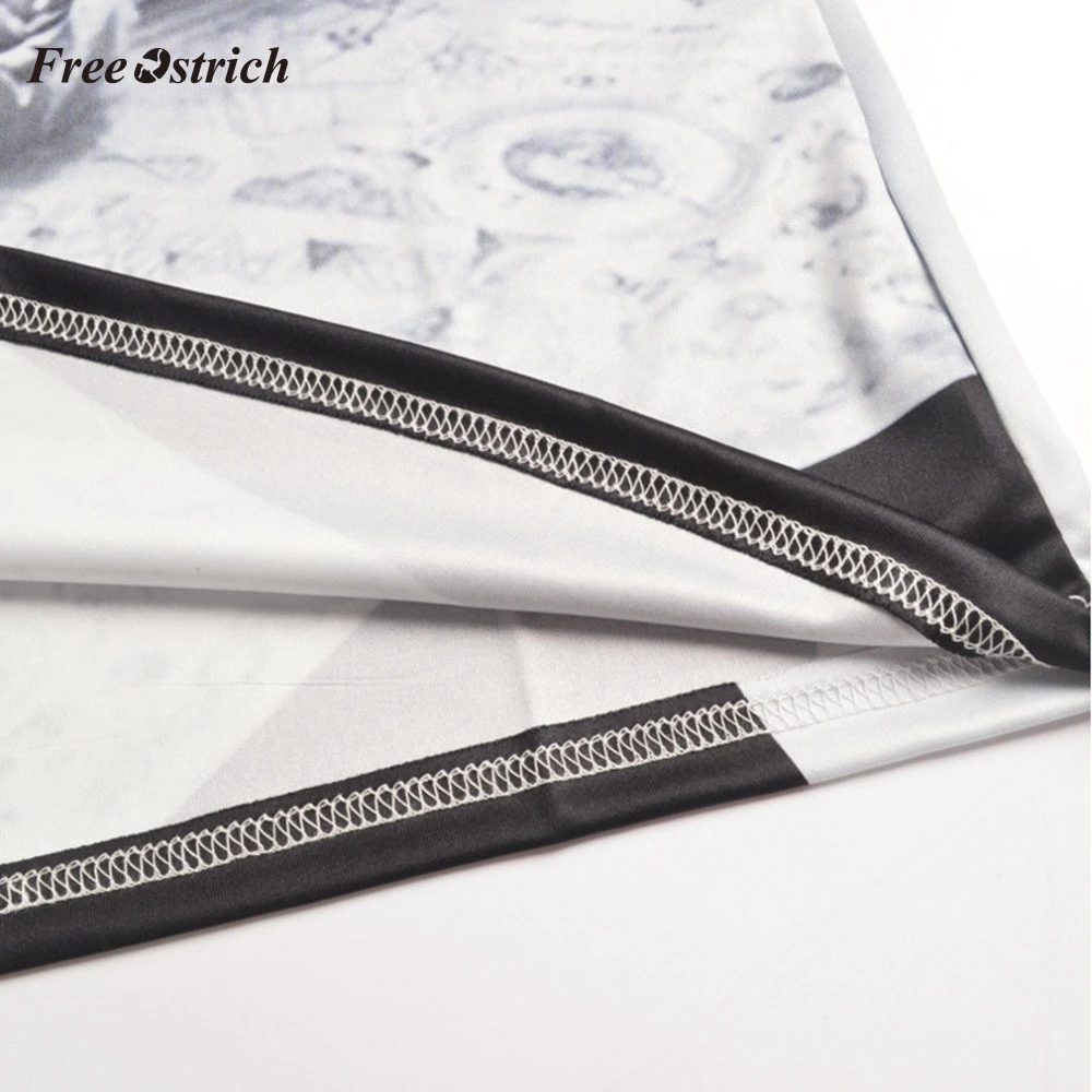 Свободная футболка с коротким рукавом 3d принтом Формула страуса Повседневная