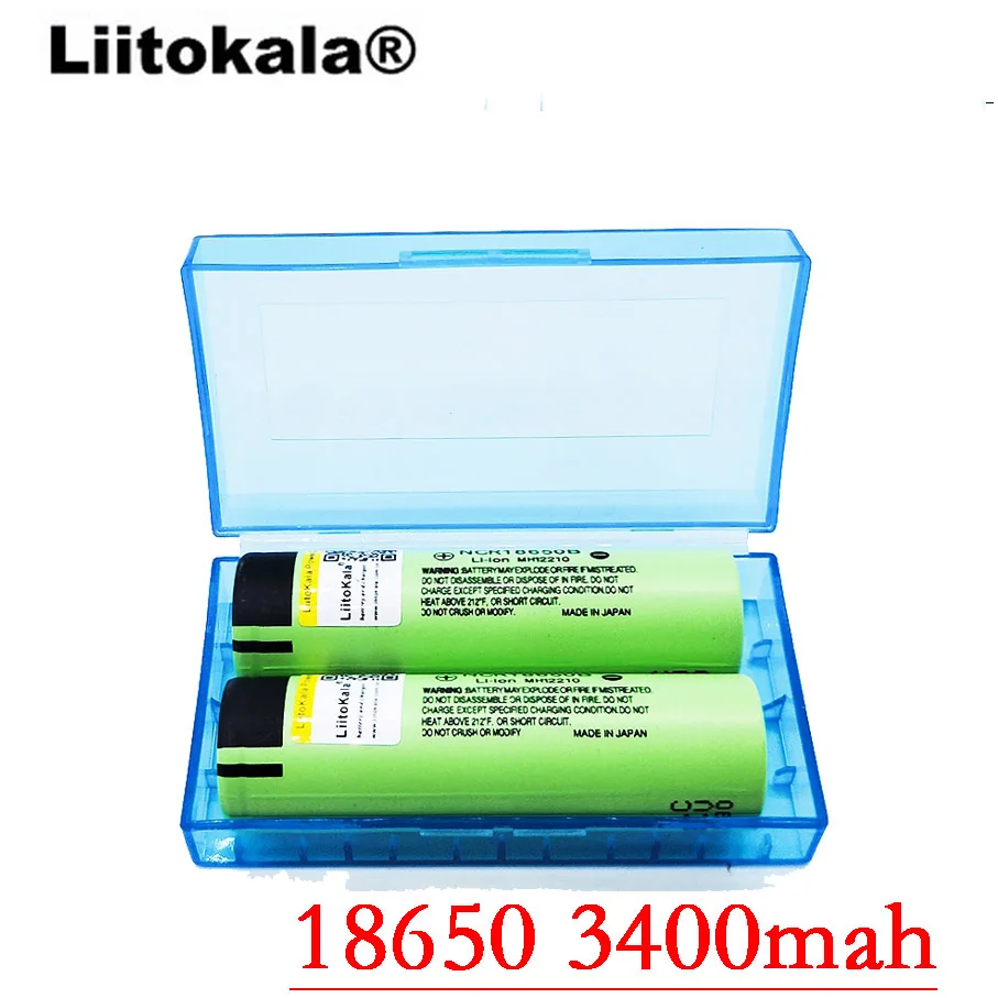 Liitokala 3,7 в NCR18650 34B литий-ионная аккумуляторная батарея 18650 3400 мАч батарея