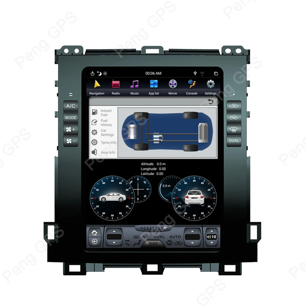 Автомобильный GPS навигатор для Lexus GX470 Android 9 0 Toyota Land Cruiser Prado 120 мультимедийный DVD