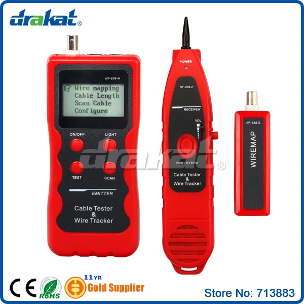 RJ45 RJ11 с байонетным коаксиальным разъемом USB Telecom инструмент для поиска