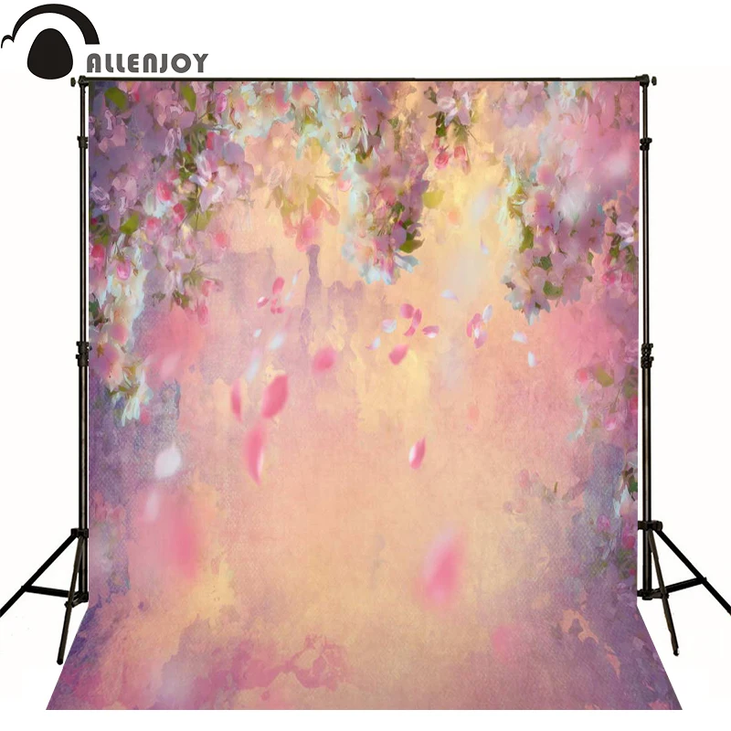 Allenjoy фоны для фотосъемки розовые лепестки Цветочная живопись фото фон