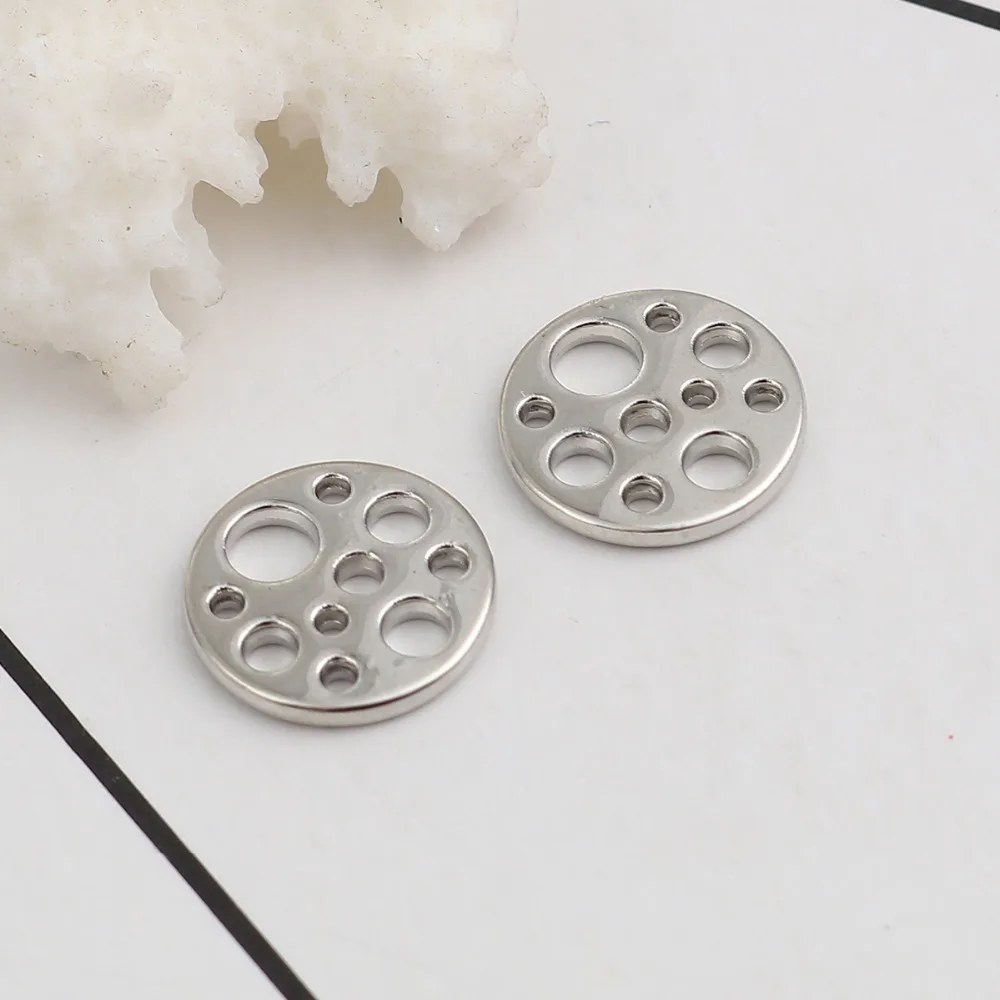 DoreenBeads цинковые соединители из сплава круглые золотые полые стильные ювелирные