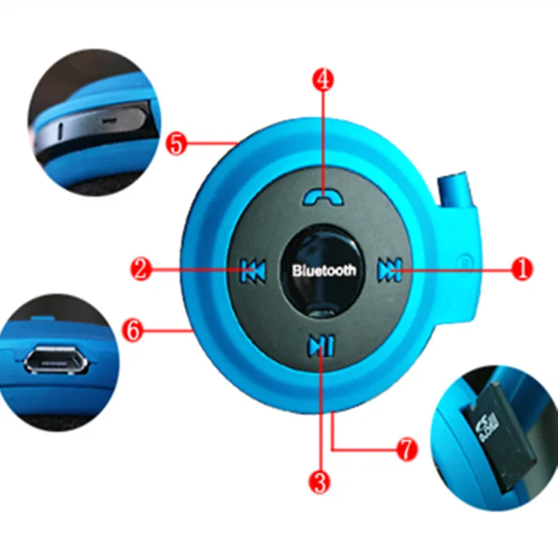 4 0 Беспроводная Bluetooth гарнитура TF карта fm-радио для бега стерео музыкальный плеер