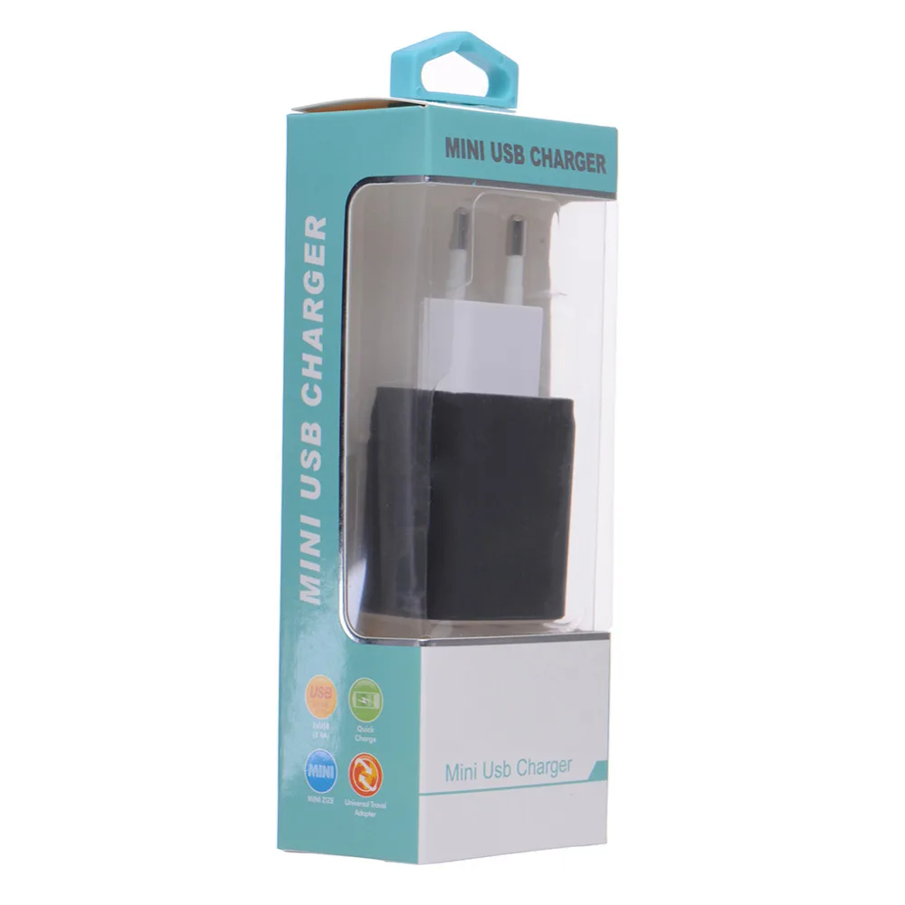 USB зарядное устройство для путешествий с двумя usb разъемами 2.4A штепсельная вилка