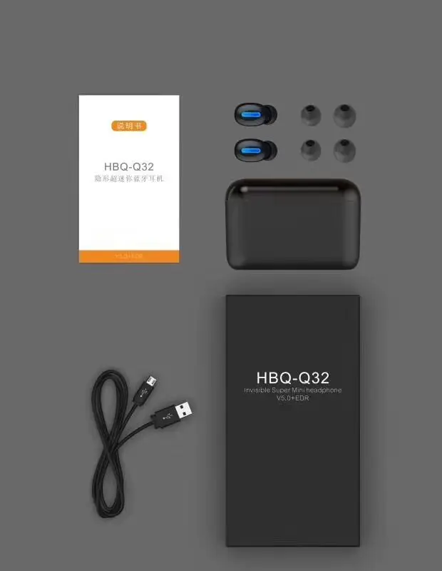 TWS наушники HBQ Q32 с поддержкой Bluetooth 5 0 и микрофоном|Наушники гарнитуры| |