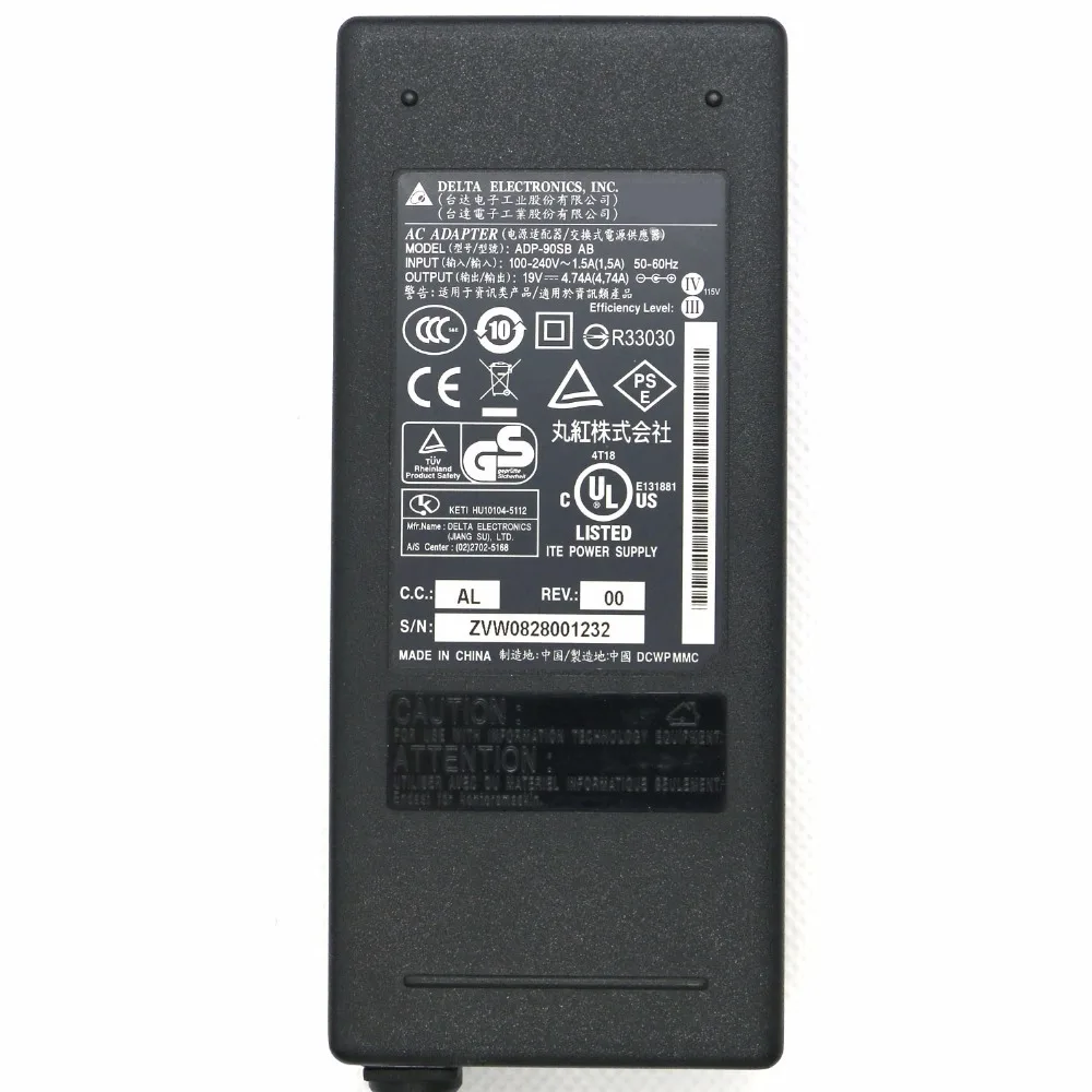 19 5 V 4.74A 90 Вт 5*2 мм ADP-90SB AB ADP-75SB BB PA-1900-04 Питание для Toshiba Satellite A105-S271 M40X-169 A100-212 ПК |