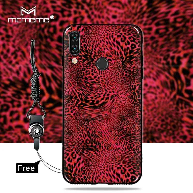 For ASUS Zenfone 5z ZS620KL case Fashion Leopard Pattern Serpentine soft TPU back cover for 5 ZE620KL Gift Hanging rope |