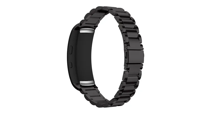 Черный Роскошный сменный ремешок из нержавеющей стали для samsung gear Fit 2 Pro, ремешок для часов, браслет для samsung Fit2 SM-R360, ремешок - Цвет: Черный