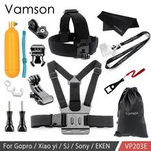 Vamson для Gopro Hero 6 5 4 комплект аксессуаров нагрудный ремень плавучий поплавок адаптер крепление для Yi 4K для SJCAM для Eken камера VP203B