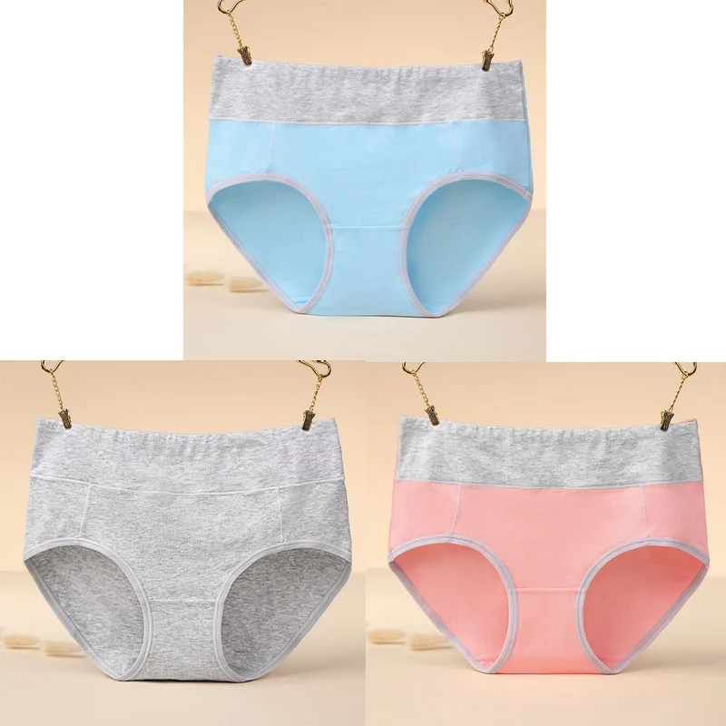 Texiwas 3pcs \ ЛОТ, хлопковые трусы лоскутное кружевное женское белье Для женщин нижнее белье, удобные трусы с низкой посадкой тела утягивающее белье для женщин - Цвет: color1