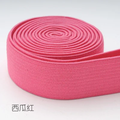 Dark pink 20 мм Цветные нейлоновые самые высокие эластичные ленты для одежды, брюки, сделай сам, шитье, эластичная резинка, нижнее белье, штаны, бюстгальтеры, аксессуары, 2 м - Цвет: Dark pink