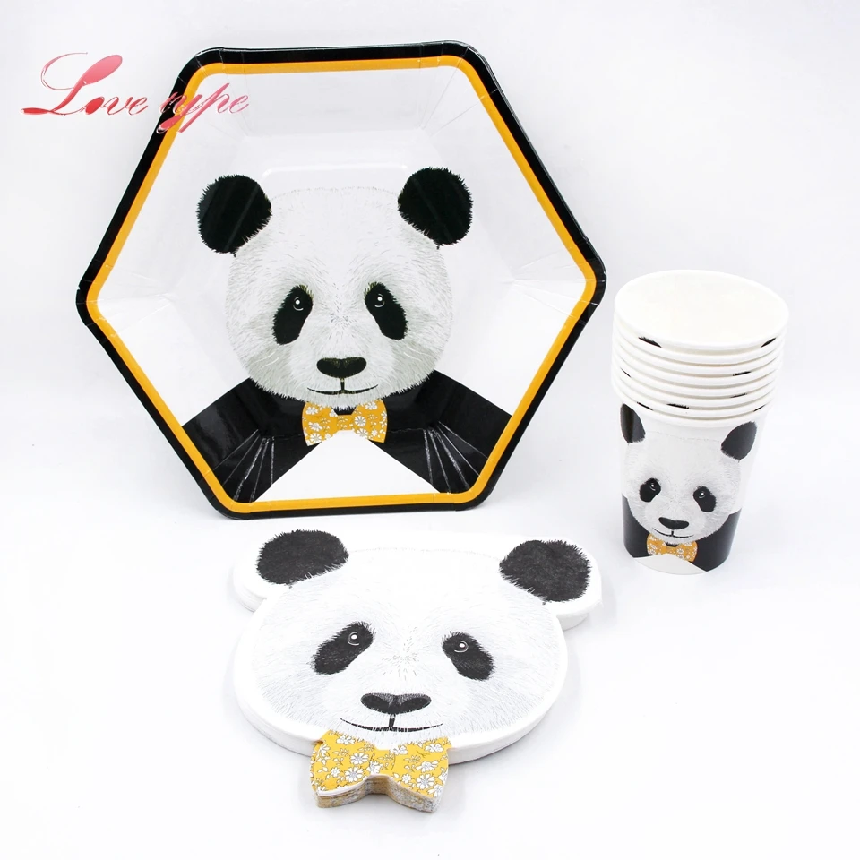 Фото Cute Panda Series Disposable Tableware Cartoon Animal Cup Plate Napkin Party Supplies Wedding Birthday Pool DIY Decoration Дом и сад Cute Panda Series Disposable Tableware Cartoon Animal Cup Plate Napkin Party Supplies Wedding Birthday Pool DIY Decoration Дом и сад