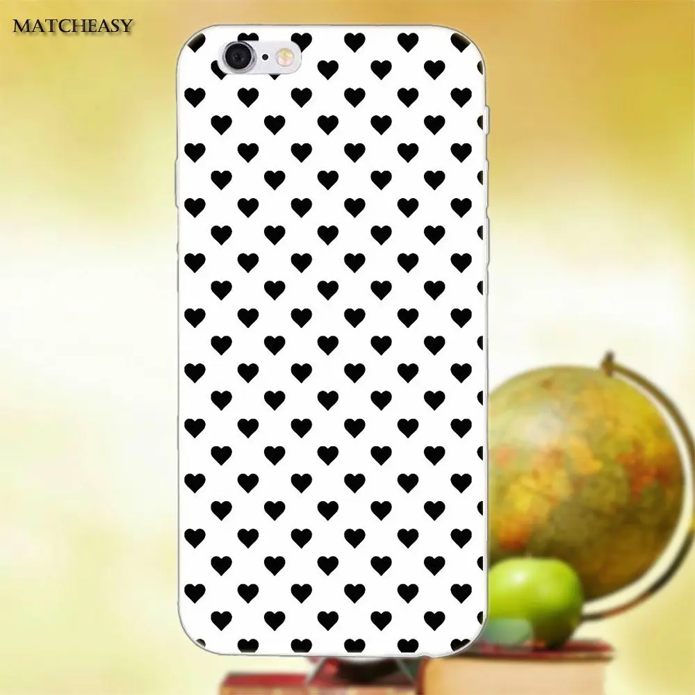 Для Apple iPhone X XS Max XR 4 4S 5 5C SE 6 6S 7 8 Plus Мягкие ТПУ чехлы любящее сердце узор женский