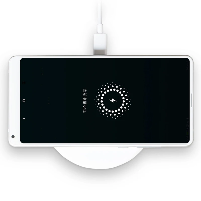 Беспроводное зарядное устройство Xiaomi 10W Qi быстрое типа C для смартфонов Mi MIX 3 iPhone X