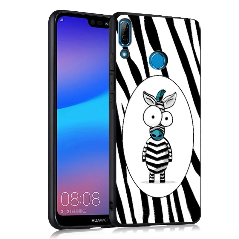 Huawei P20 P30 Lite чехол черный 3D рельефный для Pro Чехол Силиконовый мультяшный TPU P 20 30 |