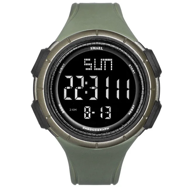 Armygreen Часы мужские механические Автоматические SMAEL военные часы S ударопрочный relogio masculino 1618 цифровые наручные часы водонепроницаемые - Цвет: Armygreen