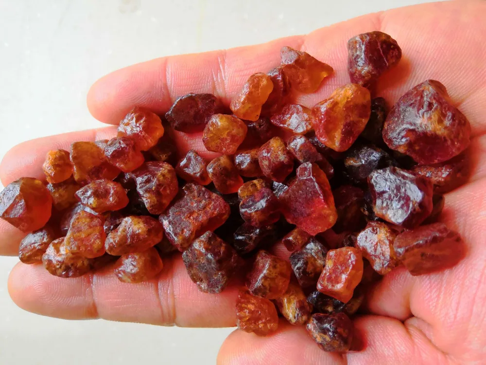 Грубый гранат-апельсин гранат CRYSTALS-100CT оптовая продажа | Дом и сад
