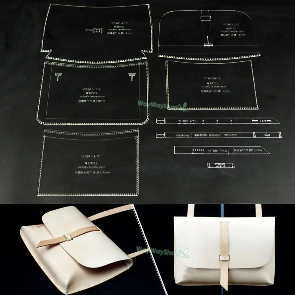 Сумка на плечо из акриловой кожи 861 шаблон для сумки искусственная кожа узор