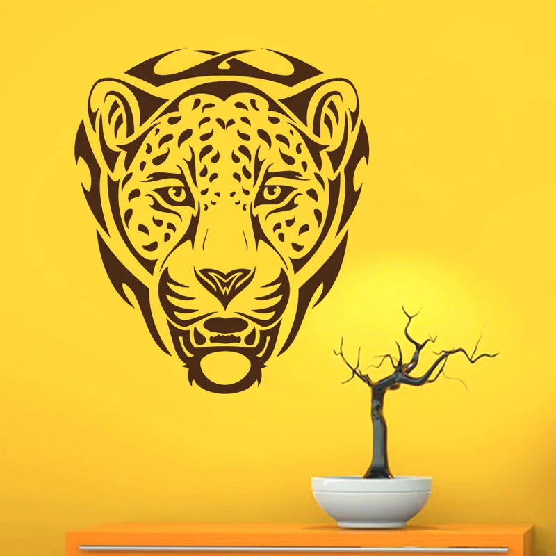 

ZOOYOO African Animal Leopards Wall Decals PVC Removable Wall Decor Art Decal Stickers Home Decoration Adhesive