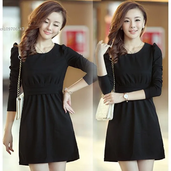 Новая Мода Осень И Зима Женщины С Длинным Рукавом Сексуальное Платье тонкий