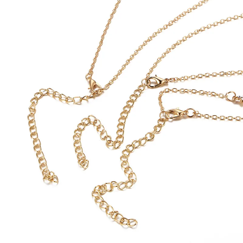 Новинка Трендовое женское длинное ожерелье с подвеской Золотая Звезда