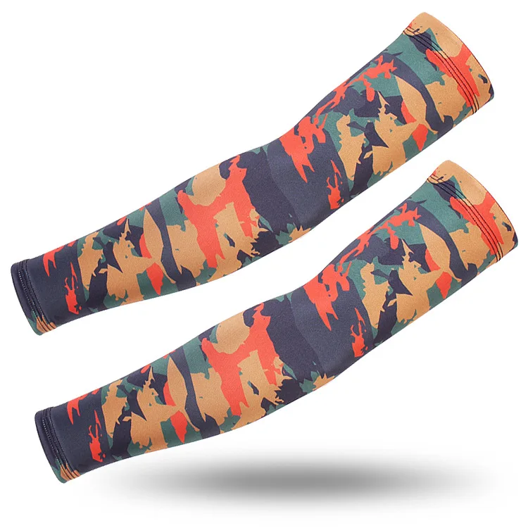 Arm Warmer 03 Шелк льда рукав для велоспорта налокотник Фитнес тактический Камуфляжный Баскетбол Бег налокотники для велосипедистов грелки летние спортивные безопасности для мужчин - Цвет: Arm Warmer 03