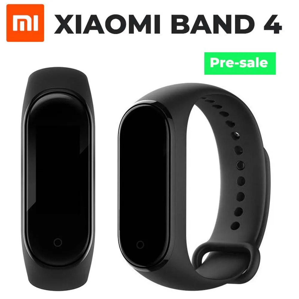 Xiaomi Mi браслет 4 Bluetooth 5,0 Фитнес браслет AMOLED цветной сенсорный экран Музыка AI пульс
