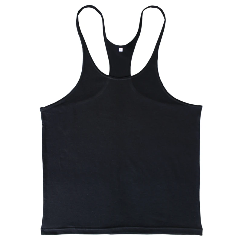 Однотонная майка для бодибилдинга фитнеса мужчин без рукавов повседневная