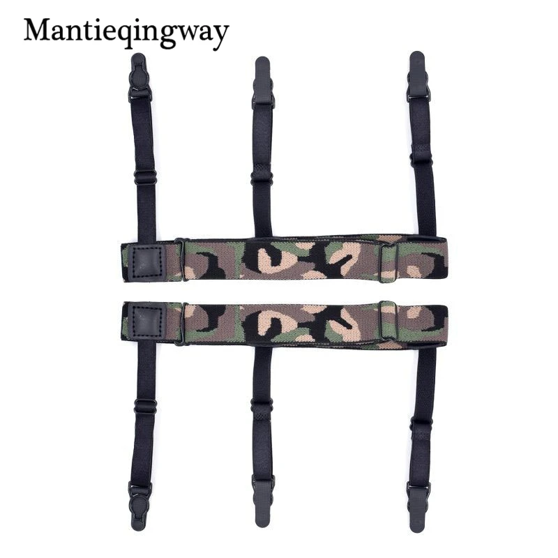 Mantieqingway камуфляж рубашки держатели для мужчин Wo s сексуальные подвязки мода