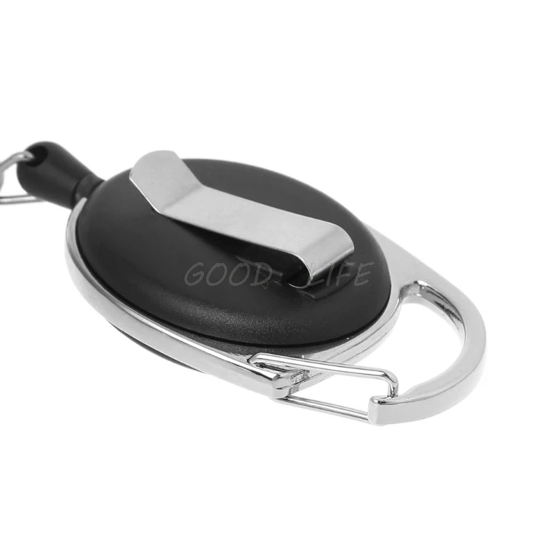 Оптовая продажа 60 см выдвижная катушка Регулируемый трос брелок анти-потеря